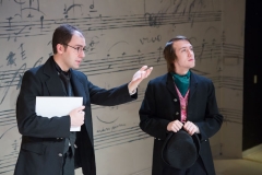 Variation XXI: Schindler Shows Diabelli Sketches. Photo by Michael Benedict.