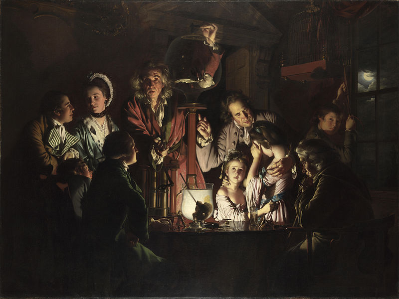 An Experiment on a Bird in the Air Pump (1768) by Joseph Wright "of Derby"