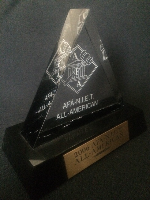 AFA-NIET All-American Award