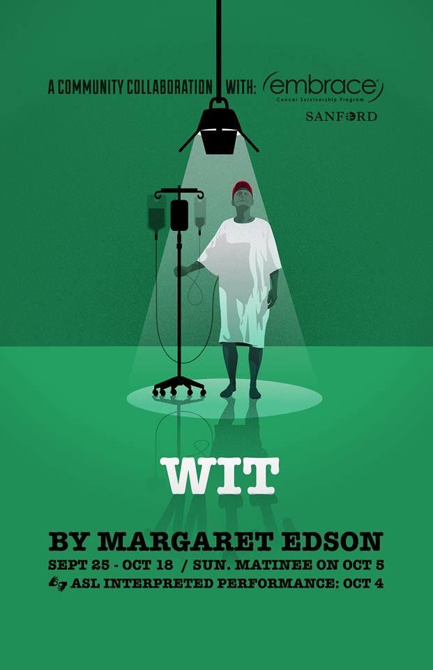 Theatre B production poster for Wit by Margaret Edson
