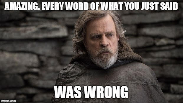 The Last Jedi Luke Skywalker meme. Movies 2017